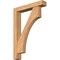 Ekena Millwork Westlake Block Smooth Bracket w/ Offset Brace, Western Red Cedar, 5 1/2"W x 30"D x 42"H BKT0604X30X42WTL05SWR - alternate 1